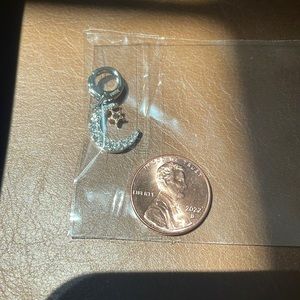 FOSSIL - Star with Moon Rose Gold and Silver Charm